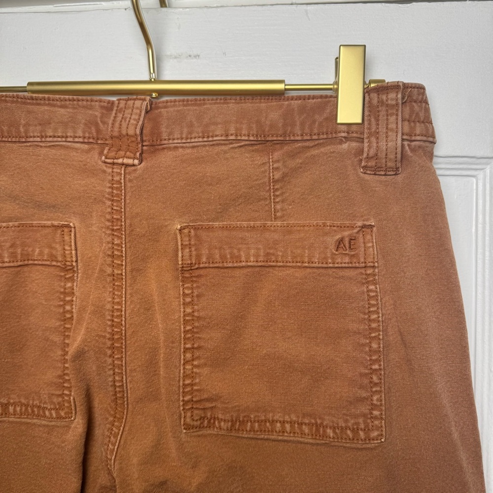 American Eagle Stretch Cargo Straight Pant Burnt Orange 8 Long - Picture 11 of 13